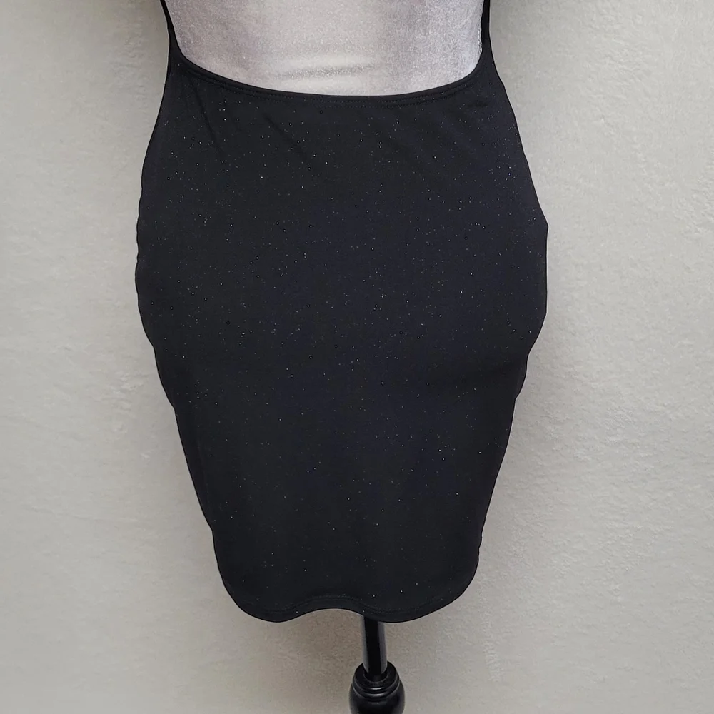 Windsor Moment To Shine Open Back Glitter Dress Mini Dress Strappy Back Sexy